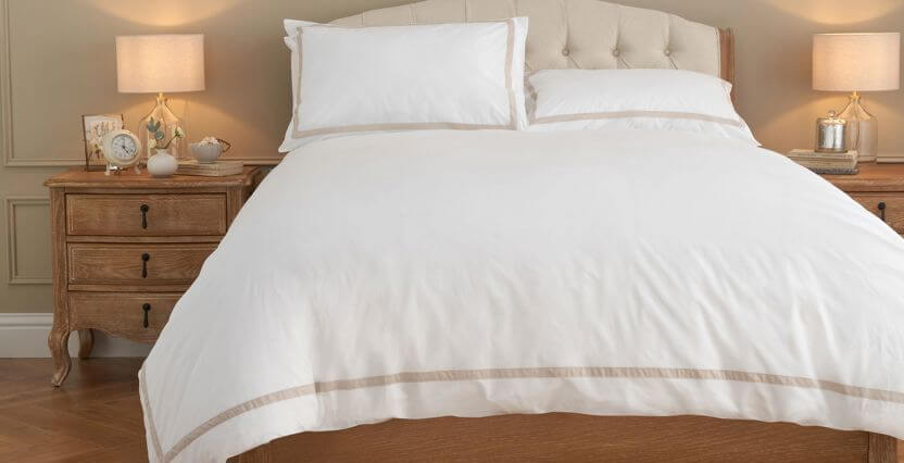 Cotton Collection Border Bed Linen